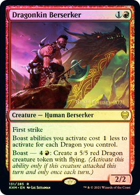 Dragonkin Berserker [Kaldheim Prerelease Promos] | Yard's Games Ltd