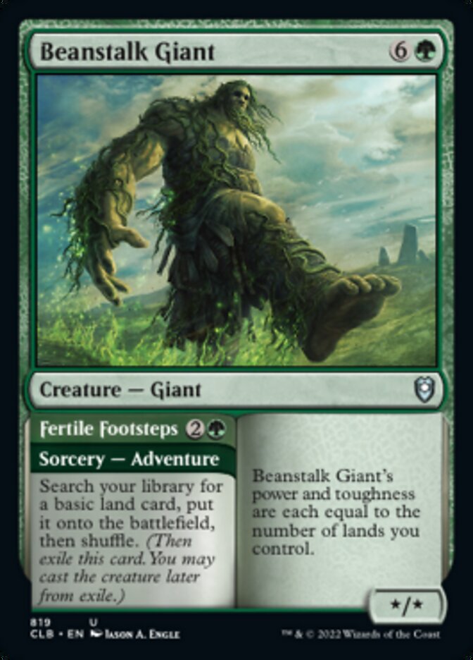 Beanstalk Giant // Fertile Footsteps [Commander Legends: Battle for Baldur's Gate] | Yard's Games Ltd