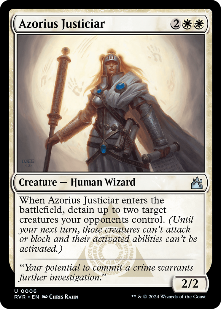 Azorius Justiciar [Ravnica Remastered] | Yard's Games Ltd