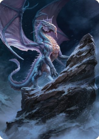 Ancient Silver Dragon Art Card (06) [Commander Legends: Battle for Baldur's Gate Art Series] | Yard's Games Ltd