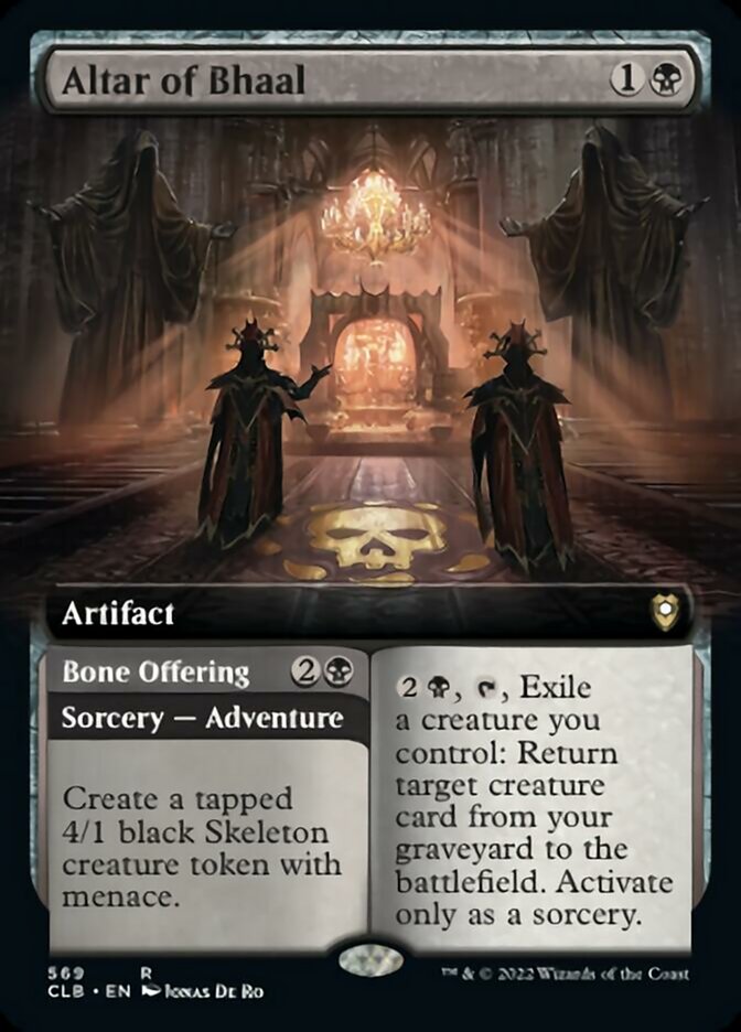 Altar of Bhaal // Bone Offering (Extended Art) [Commander Legends: Battle for Baldur's Gate] | Yard's Games Ltd