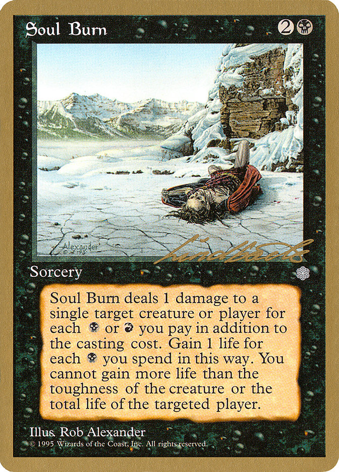 Soul Burn (Leon Lindback) [Pro Tour Collector Set] | Yard's Games Ltd