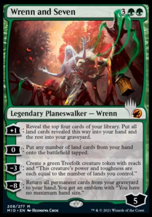 Wrenn and Seven (Promo Pack) [Innistrad: Midnight Hunt Promos] | Yard's Games Ltd