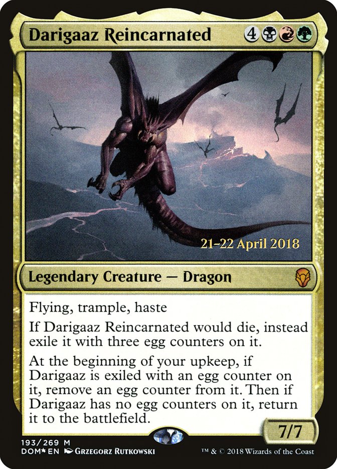 Darigaaz Reincarnated [Dominaria Prerelease Promos] | Yard's Games Ltd