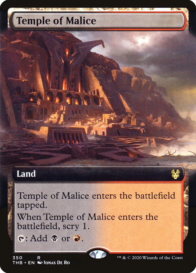 Temple of Malice (Extended Art) [Theros Beyond Death] | Yard's Games Ltd