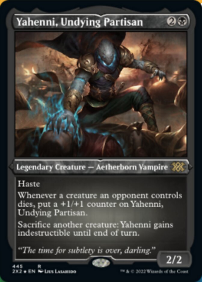 Yahenni, Undying Partisan (Foil Etched) [Double Masters 2022] | Yard's Games Ltd