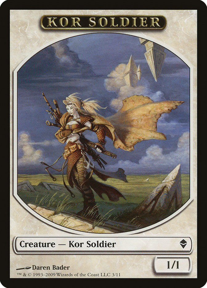 Kor Soldier Token [Zendikar Tokens] | Yard's Games Ltd