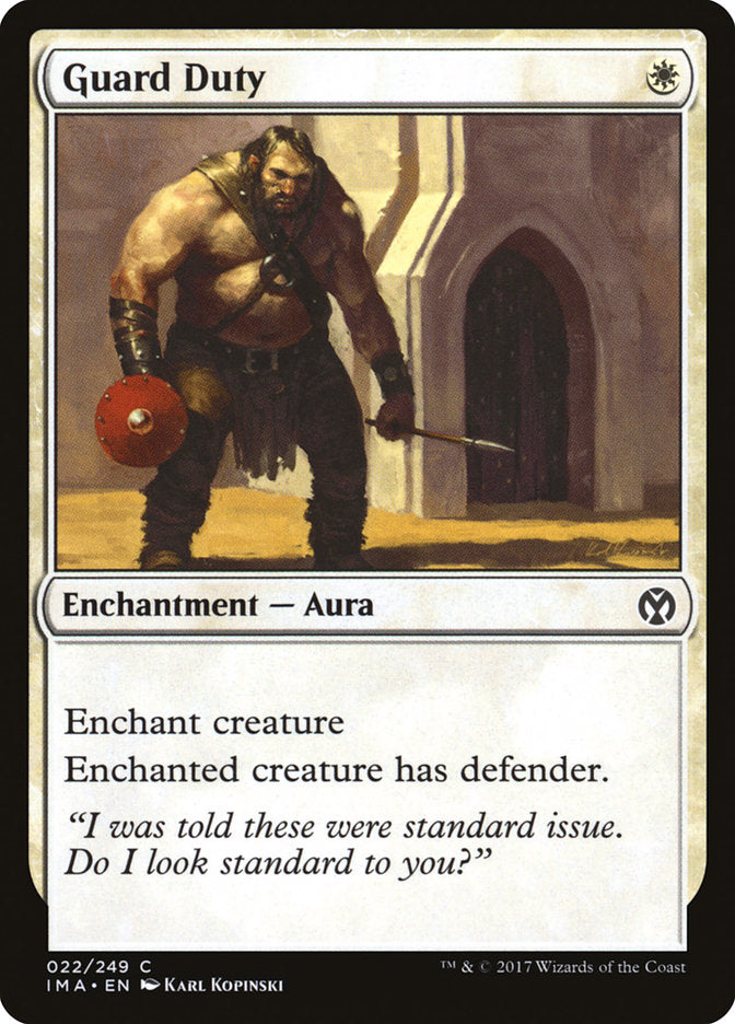 Guard Duty [Iconic Masters] | Yard's Games Ltd