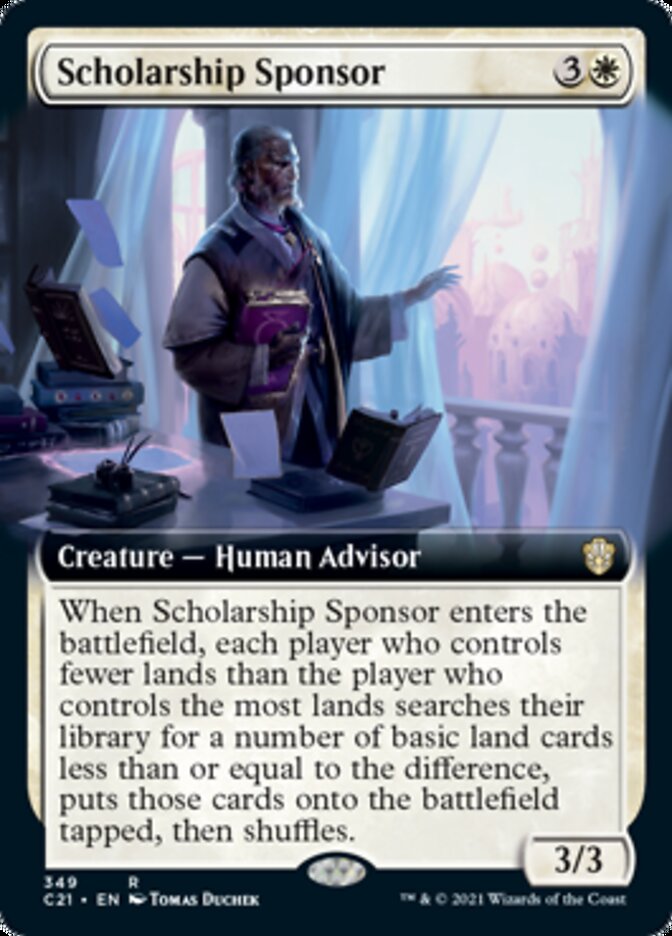 Scholarship Sponsor (Extended Art) [Commander 2021] | Yard's Games Ltd