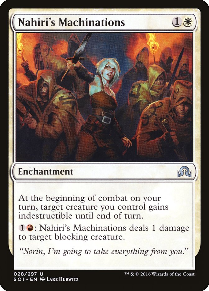 Nahiri's Machinations [Shadows over Innistrad] | Yard's Games Ltd