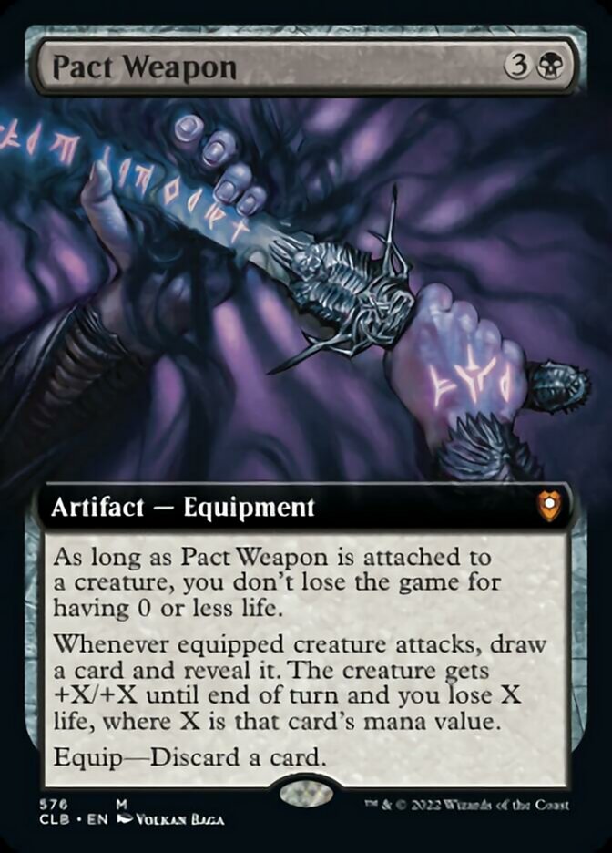 Pact Weapon (Extended Art) [Commander Legends: Battle for Baldur's Gate] | Yard's Games Ltd