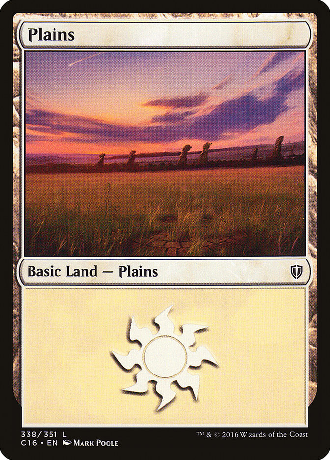 Plains (338) [Commander 2016] | Yard's Games Ltd