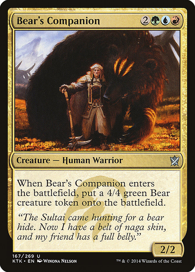 Bear's Companion [Khans of Tarkir] | Yard's Games Ltd