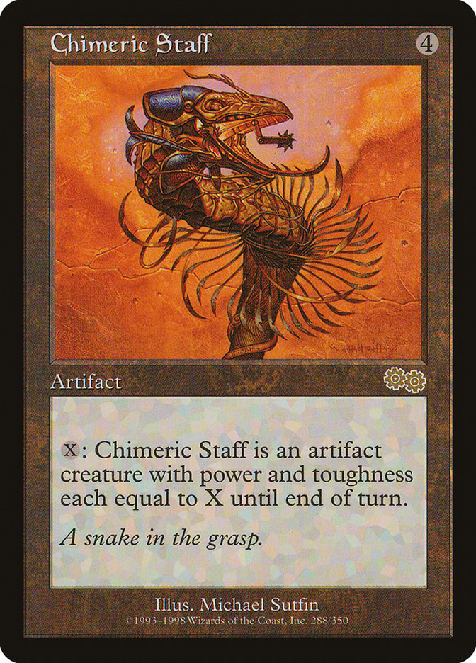 Chimeric Staff [Urza's Saga] | Yard's Games Ltd