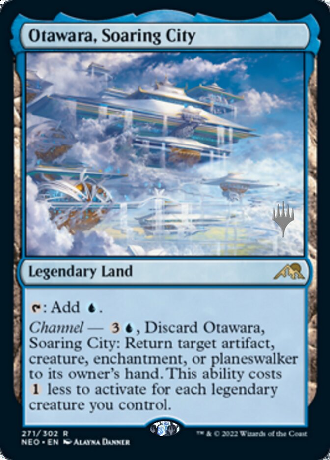 Otawara, Soaring City (Promo Pack) [Kamigawa: Neon Dynasty Promos] | Yard's Games Ltd