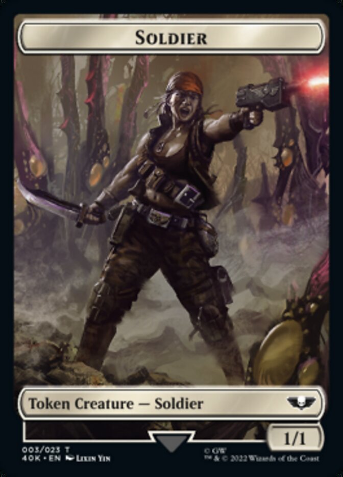 Soldier (003) // Sicarian Infiltrator Double-Sided Token [Warhammer 40,000 Tokens] | Yard's Games Ltd