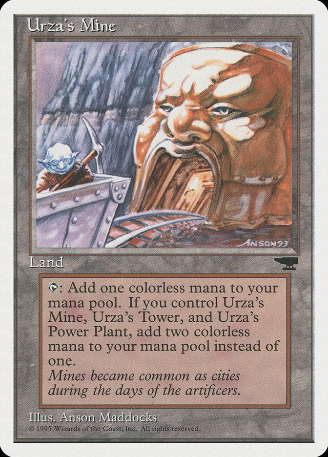 Urza's Mine (Mine Cart Entering Mouth) [Chronicles] | Yard's Games Ltd