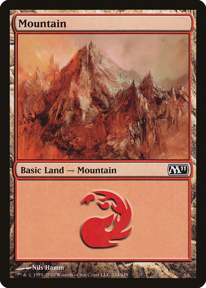 Mountain (244) [Magic 2011] | Yard's Games Ltd