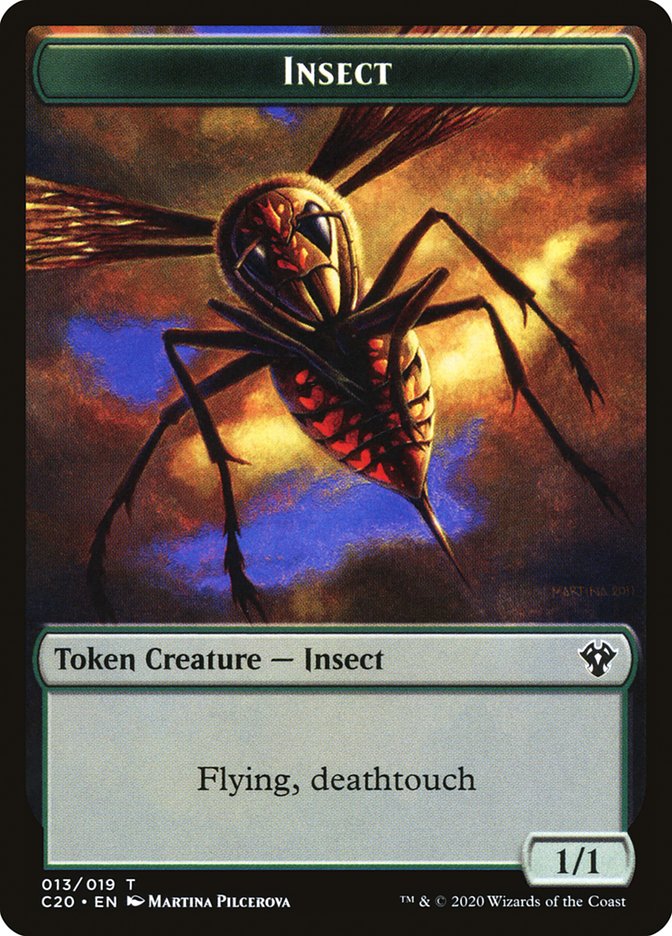 Spirit // Insect (013) Double-Sided Token [Commander 2020 Tokens] | Yard's Games Ltd