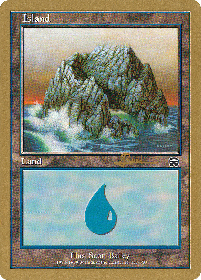 Island (ar337) (Antoine Ruel) [World Championship Decks 2001] | Yard's Games Ltd