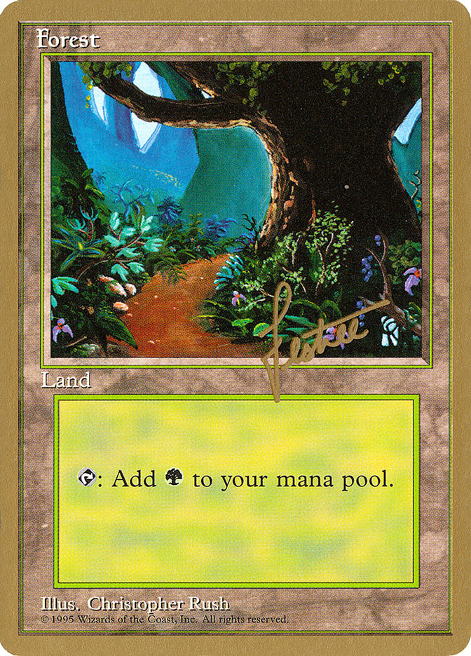 Forest (bl376) (Bertrand Lestree) [Pro Tour Collector Set] | Yard's Games Ltd