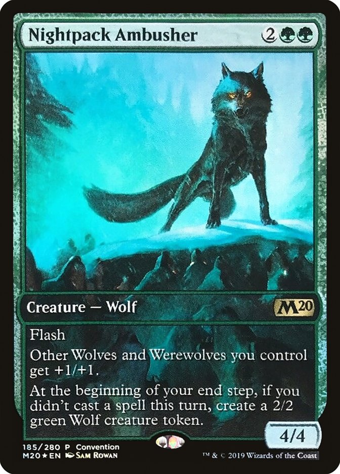 Nightpack Ambusher (Convention) (Full Art) [Core Set 2020 Promos] | Yard's Games Ltd