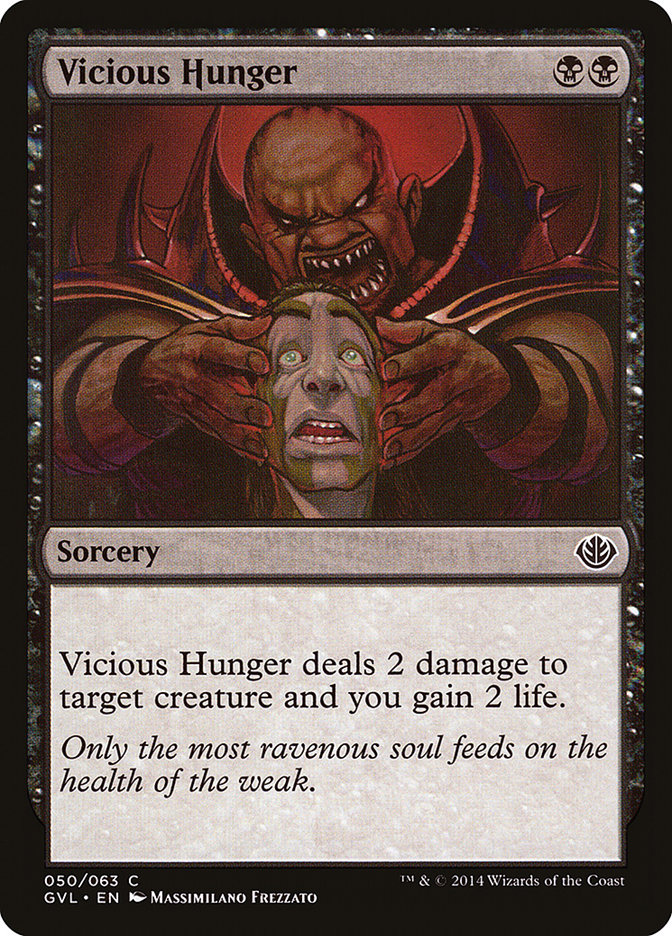 Vicious Hunger (Garruk vs. Liliana) [Duel Decks Anthology] | Yard's Games Ltd