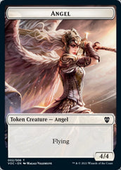 Angel // Clue Double-Sided Token [Innistrad: Crimson Vow Commander Tokens] | Yard's Games Ltd