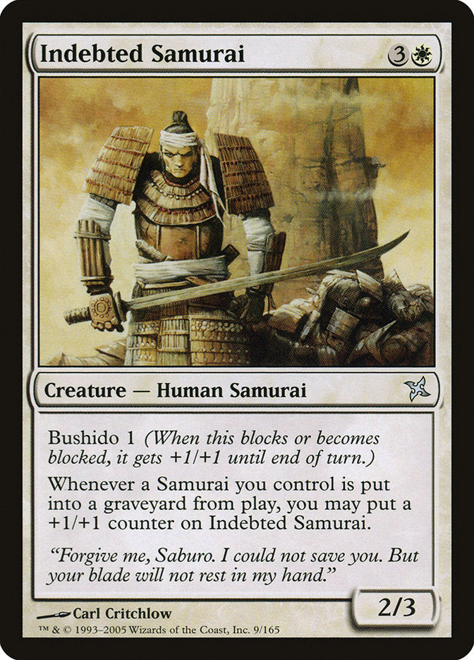 Indebted Samurai [Betrayers of Kamigawa] | Yard's Games Ltd