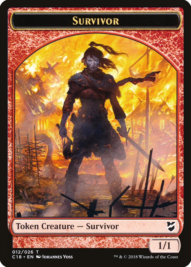 Survivor Token [Commander 2018 Tokens] | Yard's Games Ltd