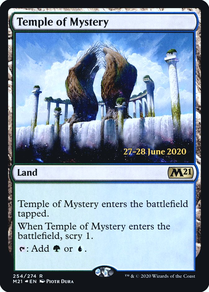 Temple of Mystery [Core Set 2021 Prerelease Promos] | Yard's Games Ltd