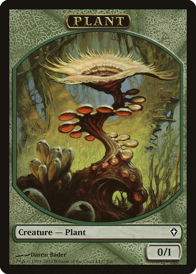 Plant Token [Worldwake Tokens] | Yard's Games Ltd