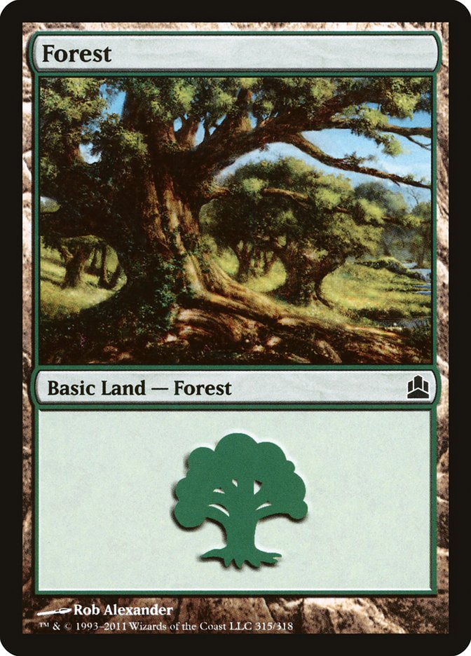 Forest (315) [Commander 2011] | Yard's Games Ltd