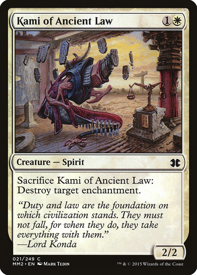 Kami of Ancient Law [Modern Masters 2015] | Yard's Games Ltd