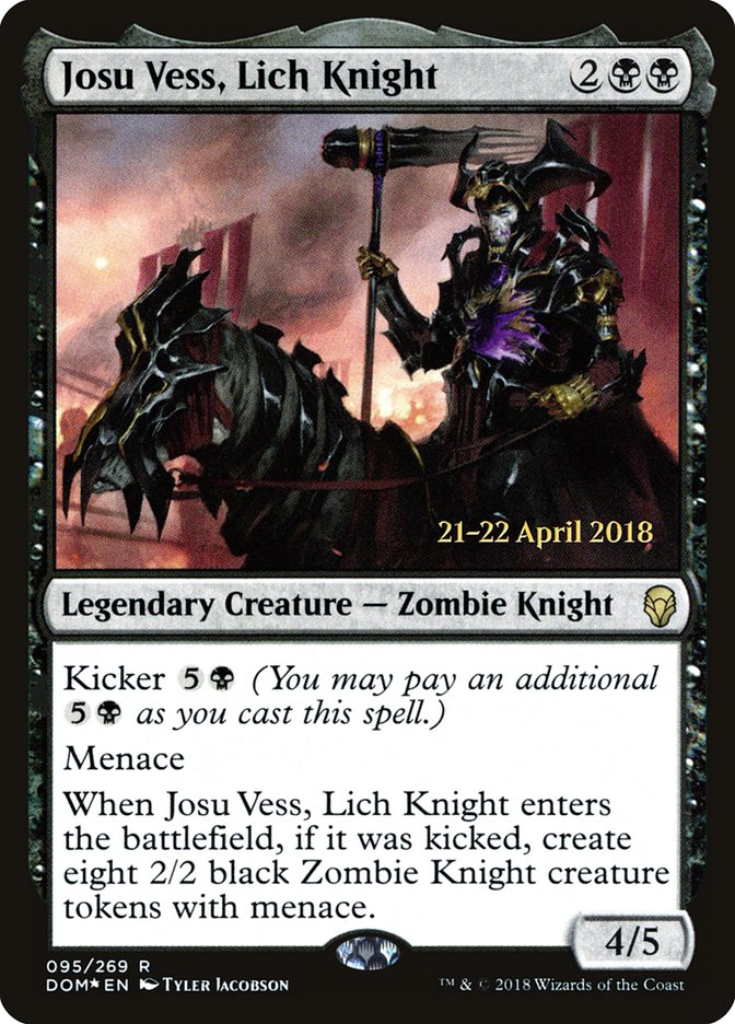 Josu Vess, Lich Knight [Dominaria Prerelease Promos] | Yard's Games Ltd