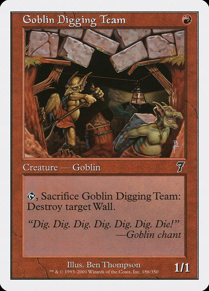 Goblin Digging Team [Seventh Edition] | Yard's Games Ltd