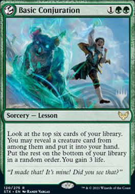 Basic Conjuration (Promo Pack) [Strixhaven: School of Mages Promos] | Yard's Games Ltd