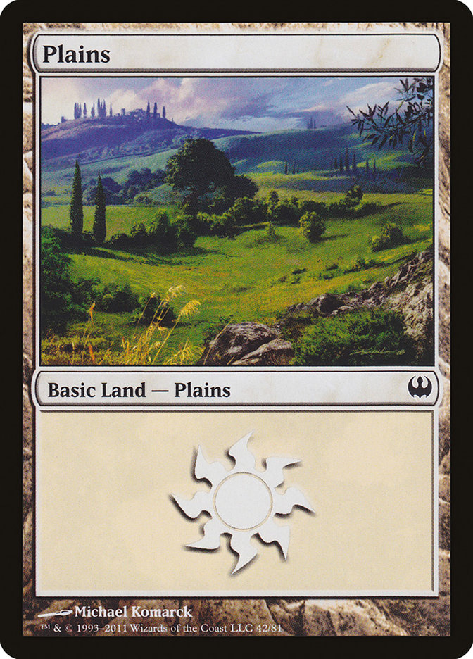 Plains (42) [Duel Decks: Knights vs. Dragons] | Yard's Games Ltd