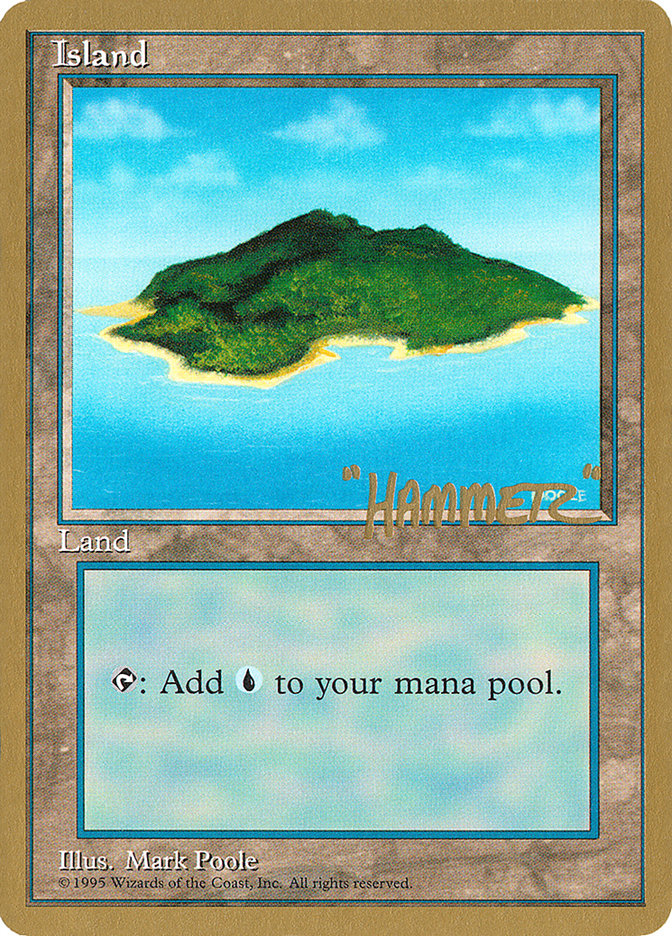 Island (shr367) (Shawn "Hammer" Regnier) [Pro Tour Collector Set] | Yard's Games Ltd