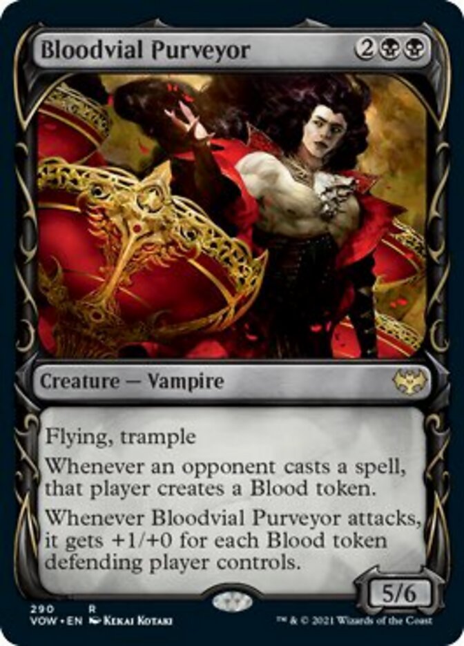 Bloodvial Purveyor (Showcase Fang Frame) [Innistrad: Crimson Vow] | Yard's Games Ltd