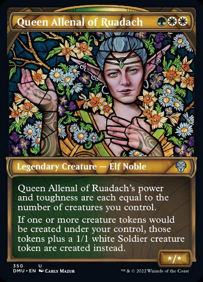 Queen Allenal of Ruadach (Showcase Textured) [Dominaria United] | Yard's Games Ltd