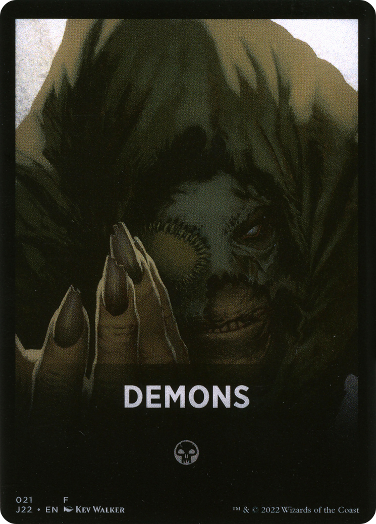 Demons Theme Card [Jumpstart 2022 Front Cards] | Yard's Games Ltd