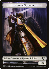 Angel // Human Soldier Double-Sided Token [Double Masters Tokens] | Yard's Games Ltd