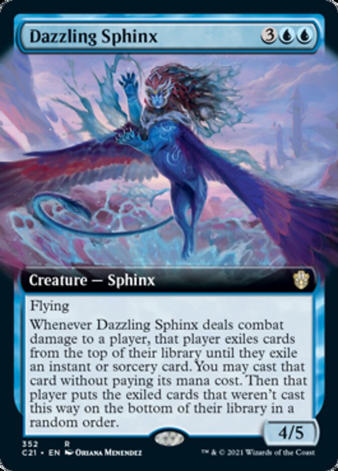 Dazzling Sphinx (Extended Art) [Commander 2021] | Yard's Games Ltd