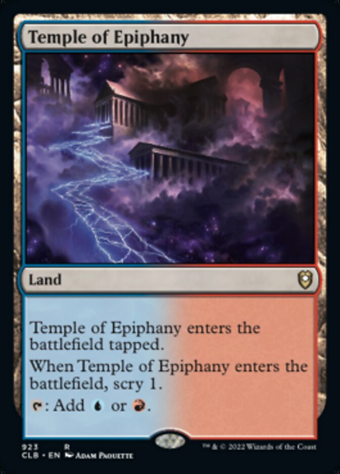 Temple of Epiphany [Commander Legends: Battle for Baldur's Gate] | Yard's Games Ltd