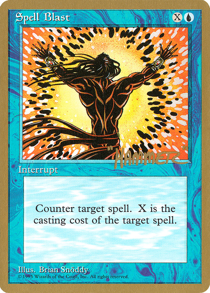 Spell Blast (Shawn "Hammer" Regnier) [Pro Tour Collector Set] | Yard's Games Ltd