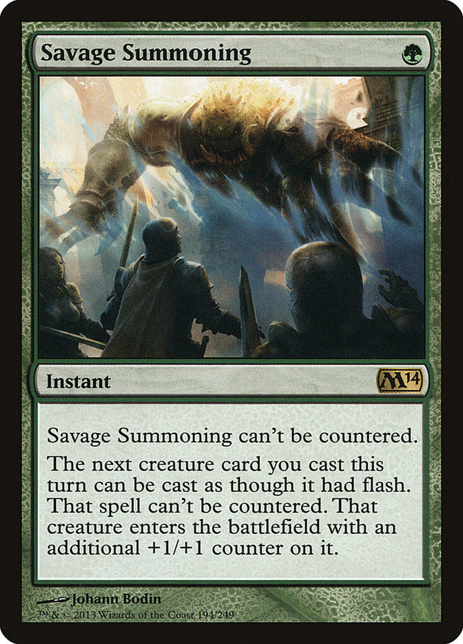 Savage Summoning [Magic 2014] | Yard's Games Ltd