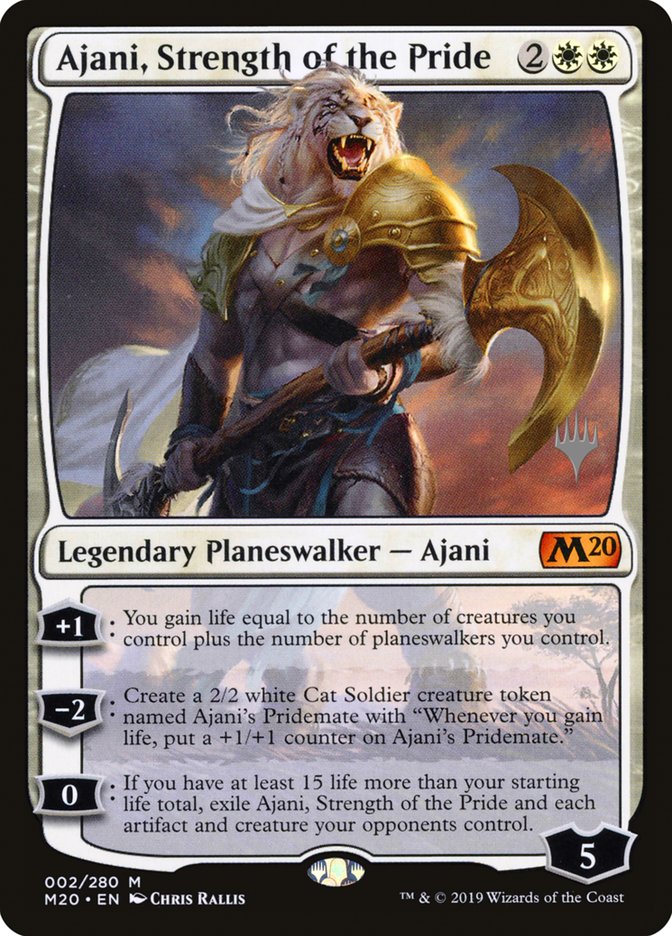 Ajani, Strength of the Pride (Promo Pack) [Core Set 2020 Promos] | Yard's Games Ltd