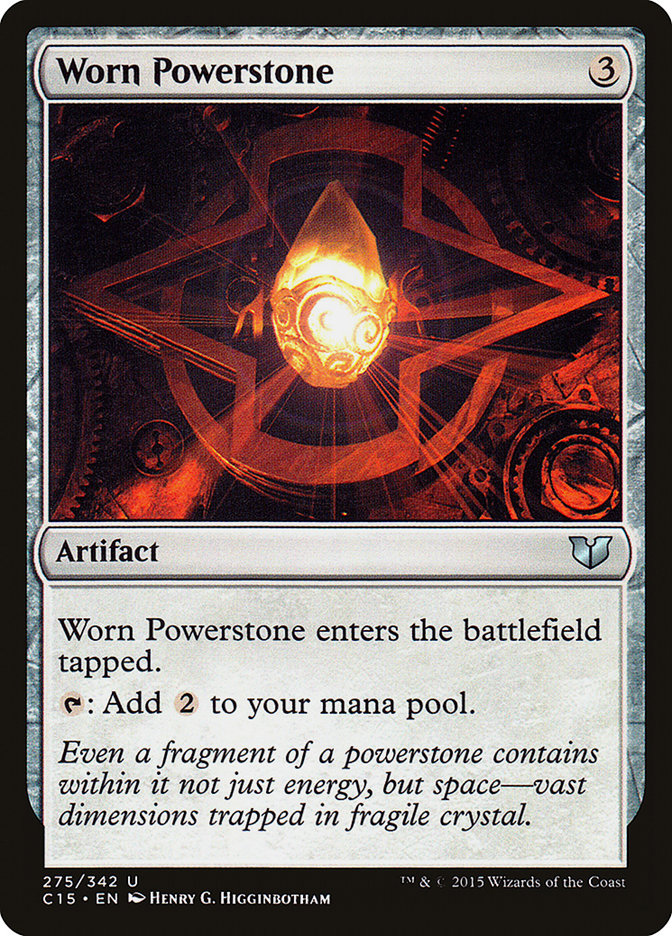 Worn Powerstone [Commander 2015] | Yard's Games Ltd