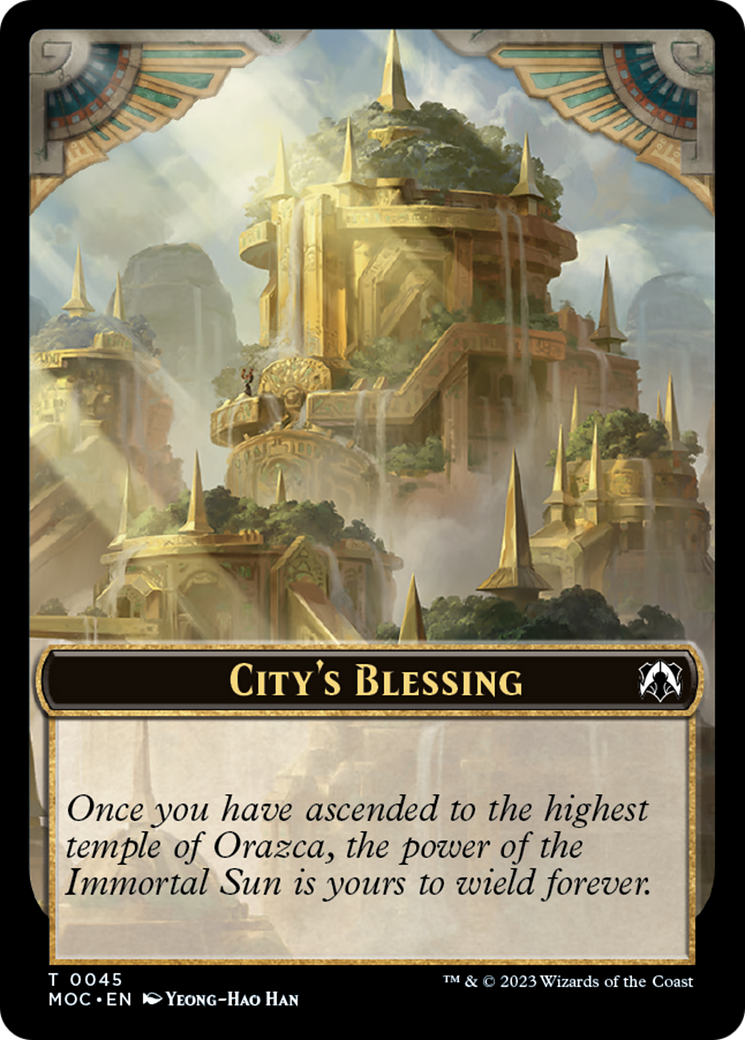 Butterfly // City's Blessing Double-Sided Token [March of the Machine Commander Tokens] | Yard's Games Ltd